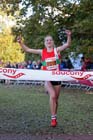 Louise Small brings Aldershot Farnham and District home for victory in the senior womens National Cross Country Relays, Berry Hill Park, Mansfield. Photo: David T. Hewitson/Sports for All Pics